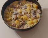 A picture of step 5 of Potato Stew with Smoked Herring and Cream.