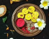A picture of step 5 of Instant Kesar Peda / Saffron Peda.