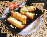 A picture of step 4 of Cheese Spread Garlic Toast 🤤 😋.