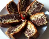 Foto langkah ke 5 dari resep Marble cake(cake marmer jadul lembut).