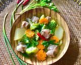 Hình bước làm 4 của món Canh sườn non rau củ