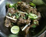 A picture of step 1 of Namak mandi style namkeen gosht #cookpadramadan #sehri.