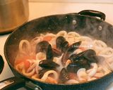 Hình bước làm 5 của món Pasta hải sản