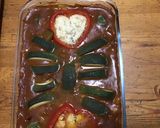 Une image de l'étape 13 de Gratin de courgettes et poivrons au bœuf et pecorino.