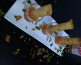 A picture of step 5 of CHEESY CIGAR with PINEAPPLE SAUCE.