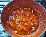 A picture of step 5 of Bombay halwa / Karachi halwa.