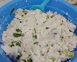 Foto langkah ke 5 dari resep Pepes Tahu Jamur Kemangi.