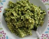 A picture of step 4 of Arugula sauce pasta.