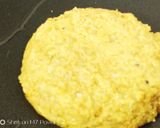 A picture of step 5 of Semolina Avocado cake  veg burger with dal tikki  and stick.
