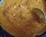 A picture of step 3 of Kuttu Atta banana Sheera.