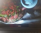 A picture of step 8 of Paneer jhalfrezi.