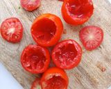 A picture of step 2 of Mediterranean Style Stuffed Tomatoes.