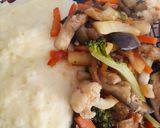 Foto del paso 10 de la receta: Salteado de verduras con puré