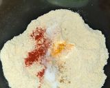 A picture of step 1 of Oats & Rice flour vegetable chila.