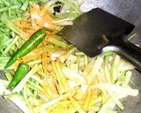 লাউয়ের খোসা ভাজা(Lau er khosha bhaja recipe in Bengali) রেসিপি ধাপ - 3 ছবি