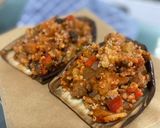 Foto del paso 7 de la receta Berenjenas rellenas de quinoa y verduritas