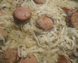 A picture of step 3 of Pasta Smoked Sausage and Sauerkraut.