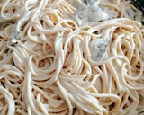 Foto del paso 6 de la receta: Spaghetti con champiñones y salsa de queso