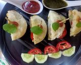 A picture of step 4 of Idli sandwich.