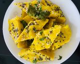 A picture of step 12 of Dhokla.
