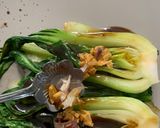 A picture of step 5 of Pakchoi with oyster sauce 🥬.