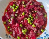 A picture of step 4 of Beetroot Tomato Curry.