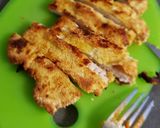 Une image de l'étape 4 de °Pâtes à l'escalope panée°.