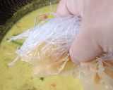 Gambar langkah 4 resipi Lontong Dan Kuah Masak Lodeh.