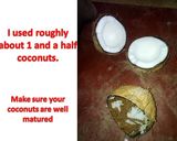 A picture of step 1 of How to make coconut oil.