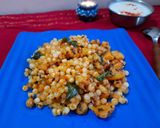 A picture of step 7 of Sabudana khichdi.