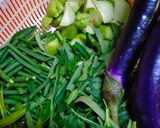 Foto langkah ke 1 dari resep 263)Sayur/jangan asem kangkung.