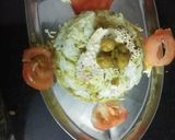 A picture of step 3 of Chole palak biriyani.