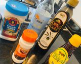 A picture of step 1 of Tahini Pasta Salad.