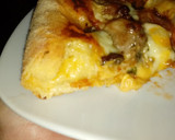 Foto del paso 1 de la receta: Pizza de pollo champiñones y berenjenas con los bordes rellenos