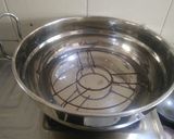 A picture of step 3 of Vati dal khaman.
