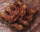 صورة لخطوة 12 من وصفة حمام محشي رز بالكبد والقوانص 😋😋