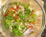 A picture of step 3 of Kiwi And Peanut Salsa.