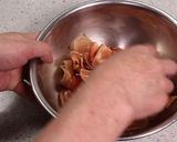 A picture of step 7 of Homemade Beni-shoga (Red Pickled Ginger) with Food Coloring.