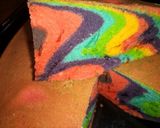 A picture of step 11 of Rainbow cake.