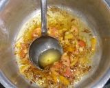 A picture of step 2 of Shimla mirchi aor allu.