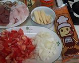 海鮮番茄義大利麵的食譜步驟1照片