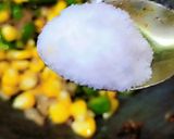 A picture of step 4 of Corn Pulao.