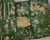 🌿 कम तेल में बने अरबी के पत्तों का पातोड़ 🌿 रेसिपी चरण 6 फोटो