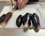 A picture of step 2 of Japanese Simmered Eggplant.