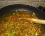 A picture of step 8 of Masala oats.