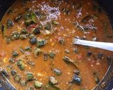 A picture of step 6 of Bhindi Curry.