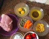 Grilled chicken and egg saucematakin girki1 hoto