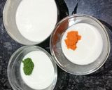 A picture of step 4 of Tricolour Uttapam.