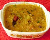 A picture of step 8 of Appam with kadalai curry (chickpea masala curry).