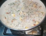 A picture of step 6 of Chicken vegetable fried rice.